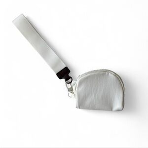 White Wristlet Pouch